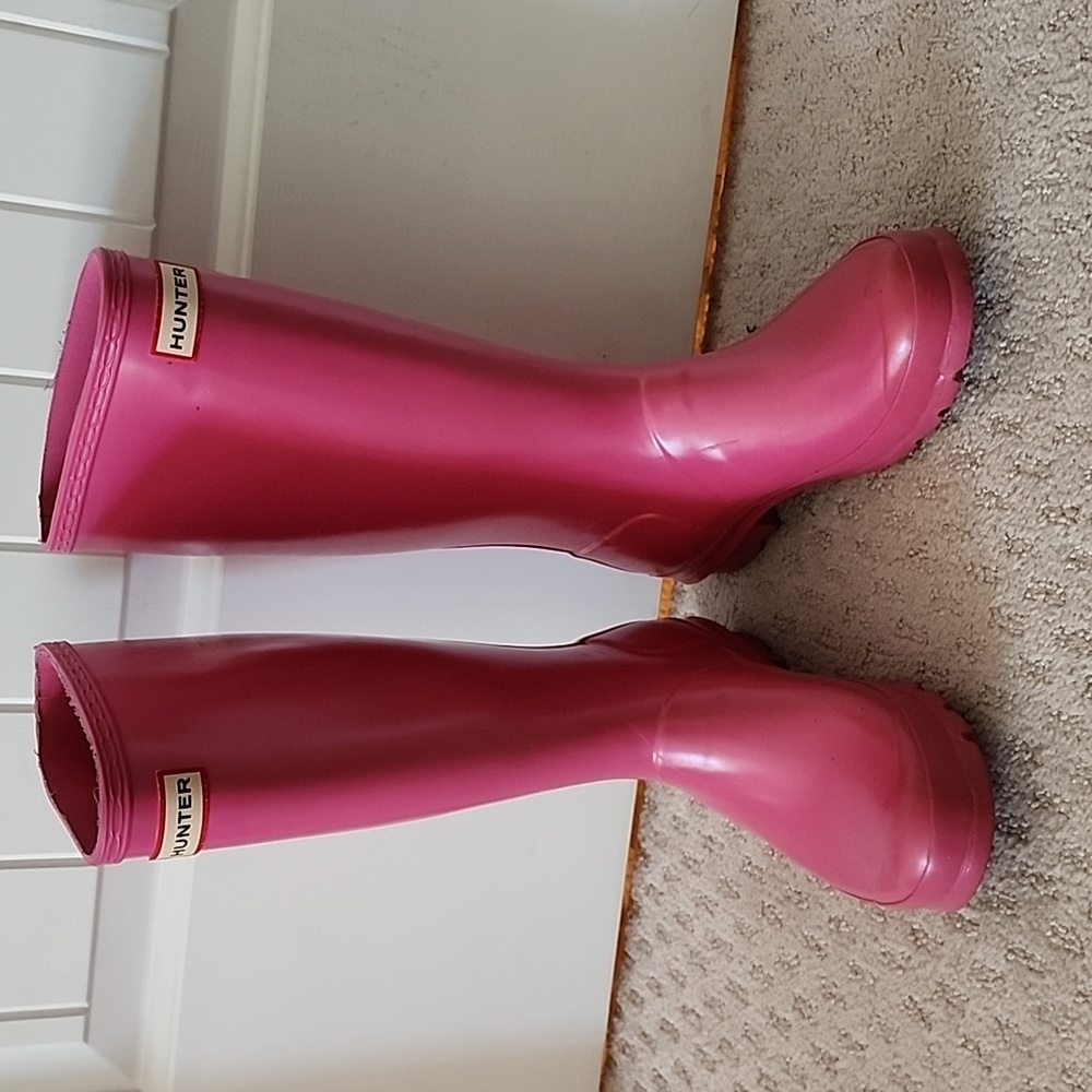 Pink Hunter rain boots